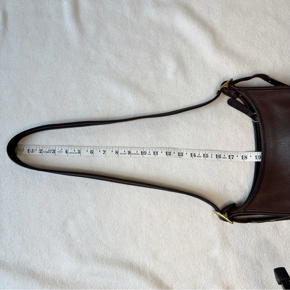 Coach Vintage Janice Legacy Mahogany Leather Crossbody Bag Adjustable 1998 - Picture 9 of 16